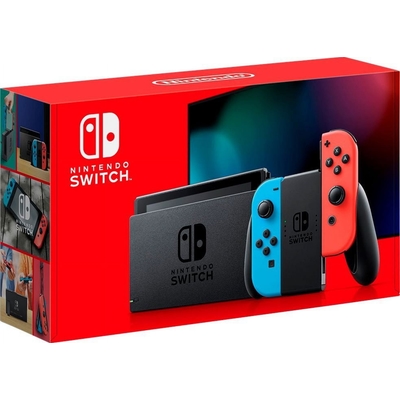 (CIB) Nintendo Switch With Blue And Red Joy-con [Hackable] XAW10025885452