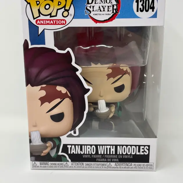 Tanjiro with Noodles #1304 (Loose) - Funko POP Animation